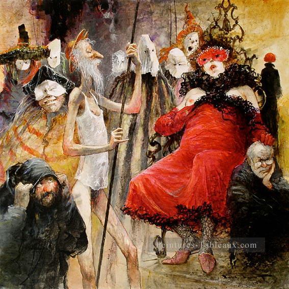 Don Quichotte Mascarade MP Modernisme Peintures à l'huile